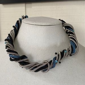 Unusual coiled torsade style necklace